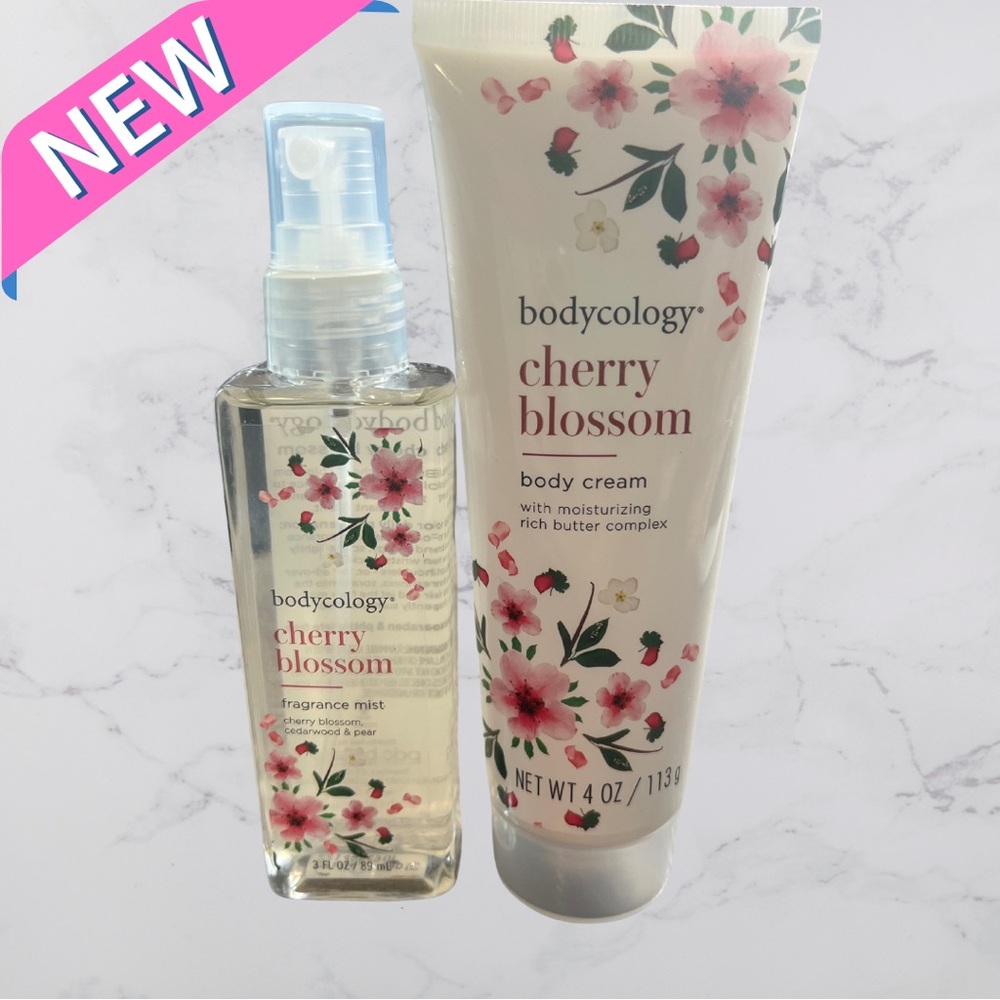 Bodycology Shea, Cocoa &Jojoba oil Body Cream AND Fragance Mist Cherry Blossom.